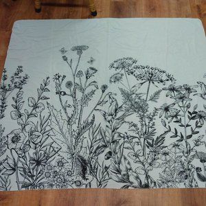 White Floral Tapestry